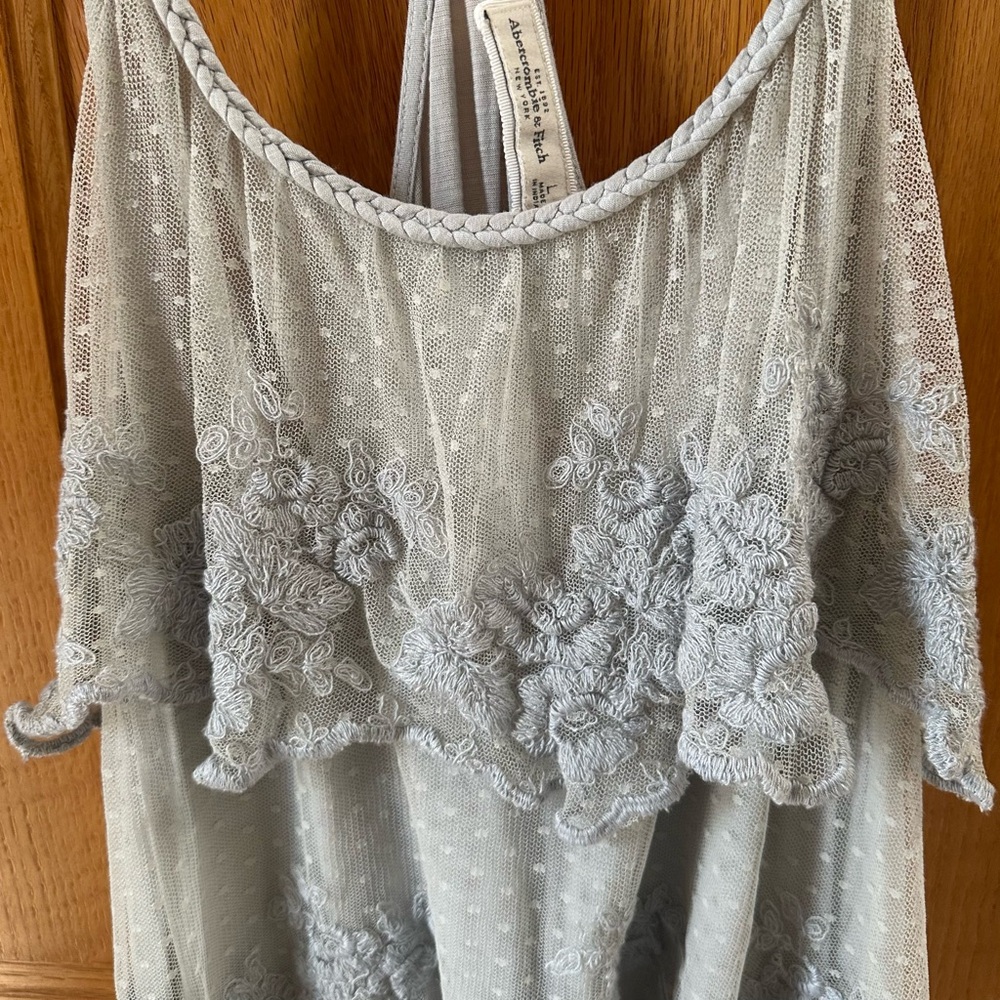 A&F Light Blue Cami - Picture 4 of 10